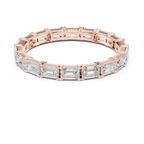 The "Heritage" Emerald Cut Diamond Full Eternity Band in 18K White Gold