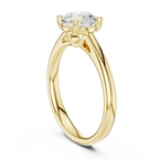 Round Brilliant Diamond Solitaire Engagement Ring in 18k White Gold