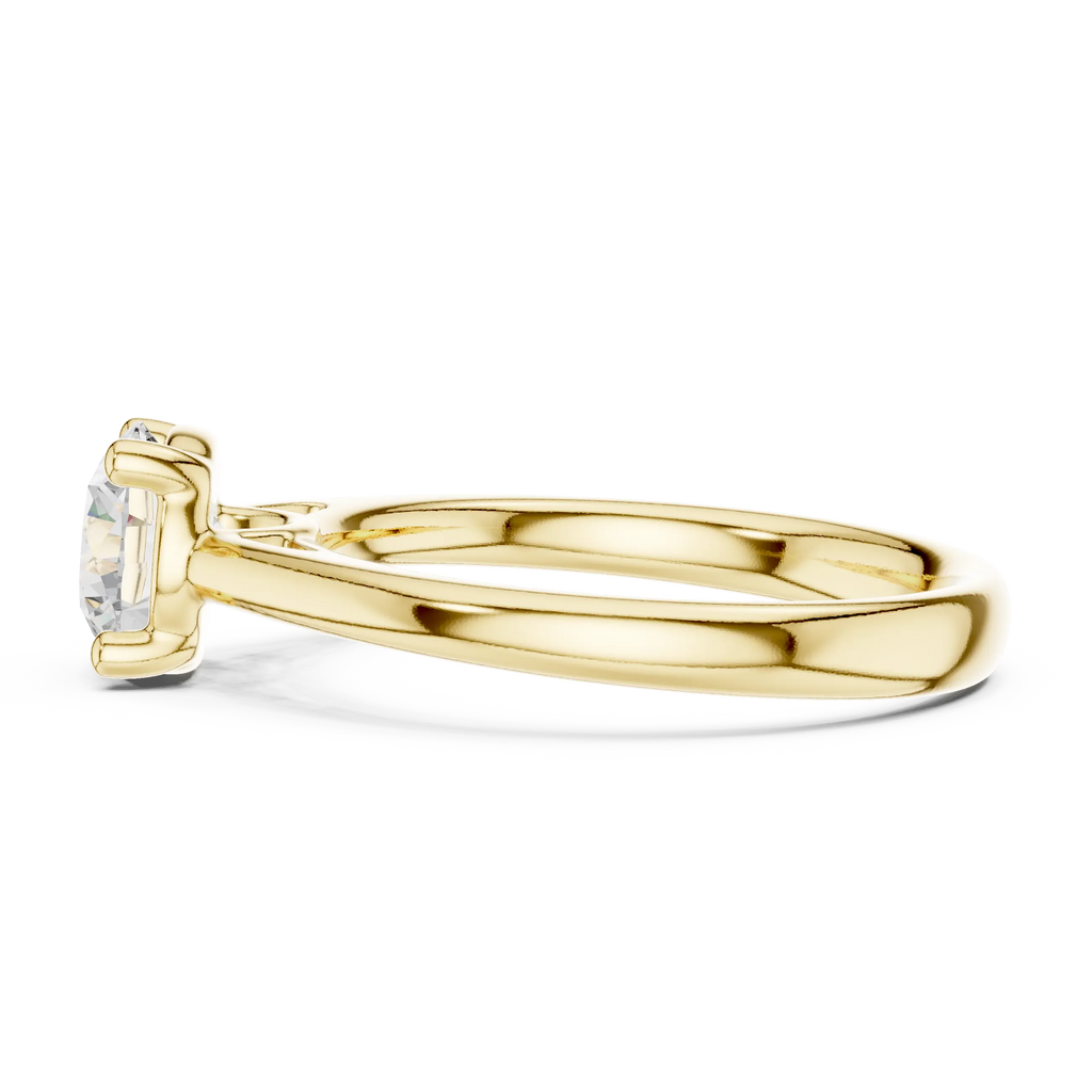 Round Brilliant Diamond Solitaire Engagement Ring in 18k White Gold