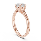 Classic 4 Prong Round Solitaire Diamond Ring in White Gold