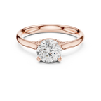 Classic 4 Prong Round Solitaire Diamond Ring in White Gold