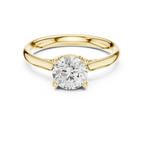 Classic 4 Prong Round Solitaire Diamond Ring in White Gold
