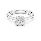 Round Brilliant Lab Grown Diamond Solitaire Engagement Ring in 14k Yellow Gold