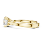 Round Brilliant Lab Grown Diamond Solitaire Engagement Ring in 14k Yellow Gold