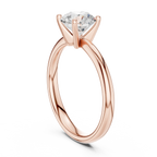 Round Brilliant Diamond Solitaire Engagement Ring in 14k White Gold