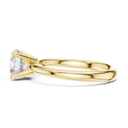 Round Brilliant Diamond Solitaire Engagement Ring in 14k White Gold