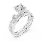 2.37 CTW Cushion Cut Moissanite Diamond Rope Twisted Eternity Wedding Band Ring