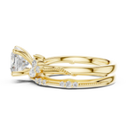 2.37 CTW Cushion Cut Moissanite Diamond Rope Twisted Eternity Wedding Band Ring