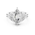 2.92 CT VVS1 D Color Marquise Cut Cluster Diamond Wedding Ring