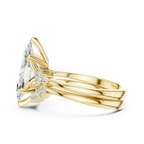 2.92 CT VVS1 D Color Marquise Cut Cluster Diamond Wedding Ring