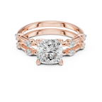 2.86 CT VS Cushion Cut White Gold Diamond Engagement Ring