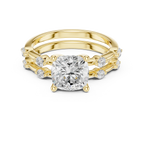 2.86 CT VS Cushion Cut White Gold Diamond Engagement Ring