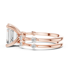 2.86 CT VS Emerald Cut White Gold Diamond Engagement Ring