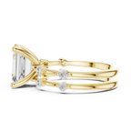 2.86 CT VS Emerald Cut White Gold Diamond Engagement Ring