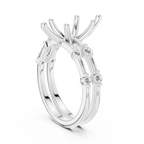 2.86 CT VS Marquise Cut White Gold Diamond Engagement Ring