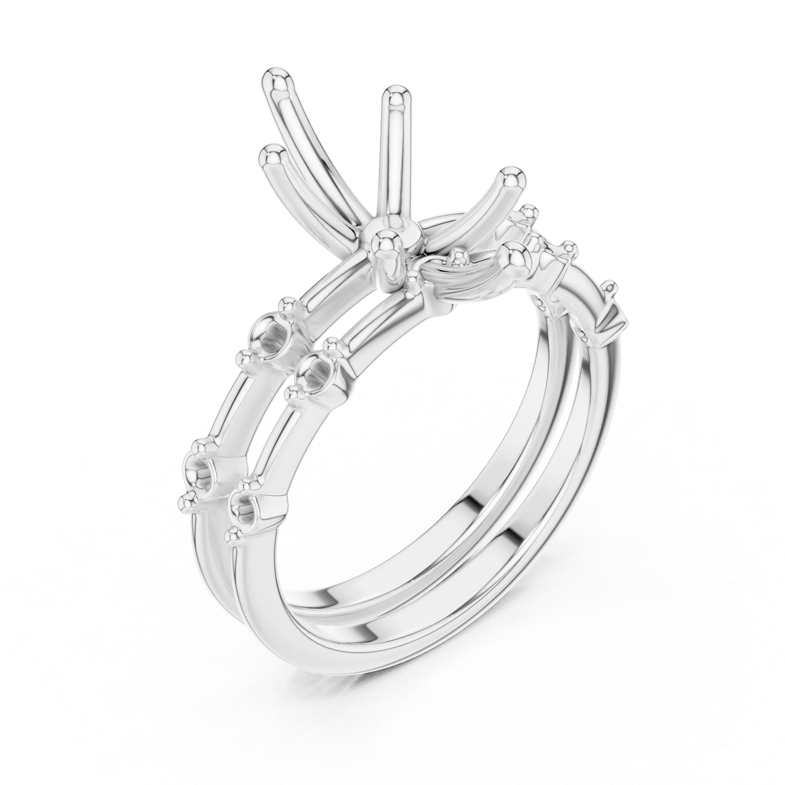2.86 CT VS Marquise Cut White Gold Diamond Engagement Ring
