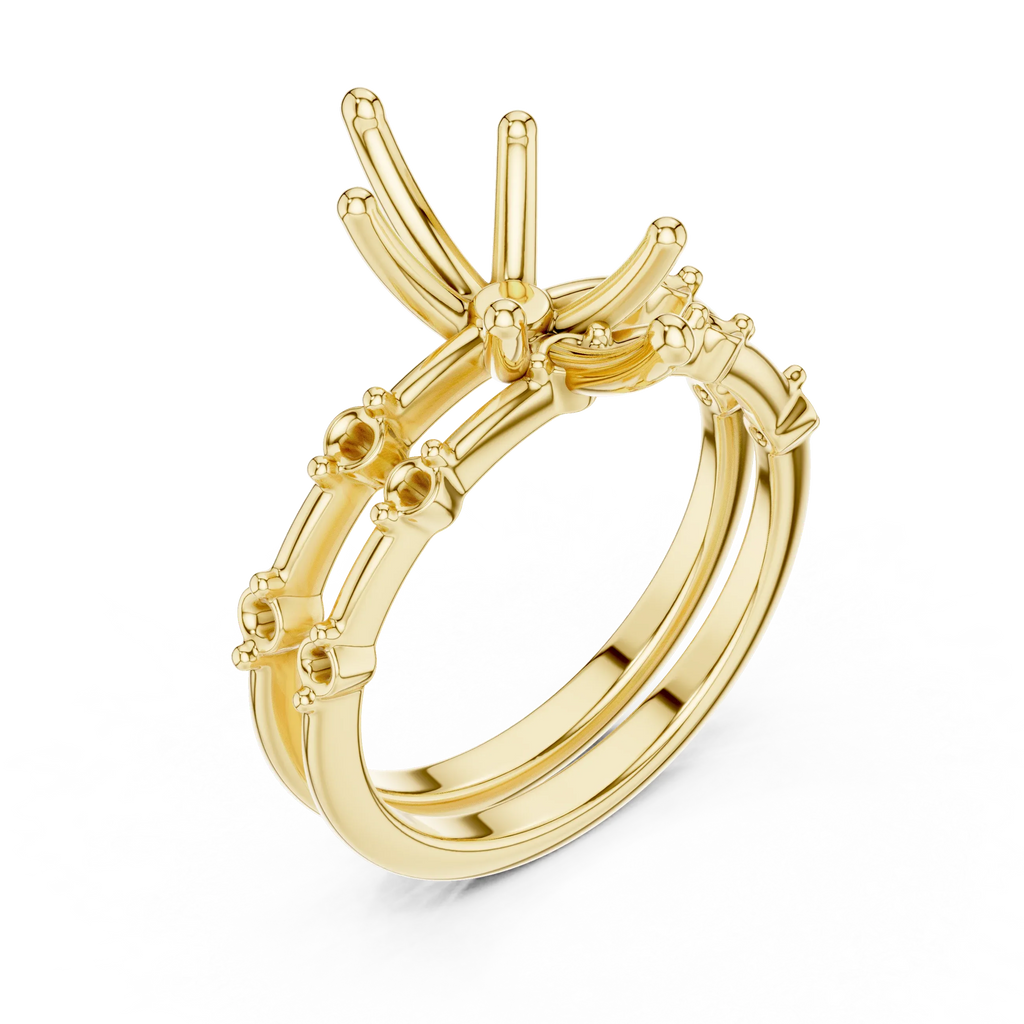 2.86 CT VS Marquise Cut White Gold Diamond Engagement Ring