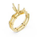 2.86 CT VS Marquise Cut White Gold Diamond Engagement Ring