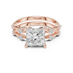 2.86 CT VS Princess Cut White Gold Diamond Engagement Ring