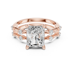 2.86 CT VS Radient Cut White Gold Diamond Engagement Ring