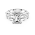 2.86 CT VS Radient Cut White Gold Diamond Engagement Ring