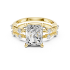 2.86 CT VS Radient Cut White Gold Diamond Engagement Ring