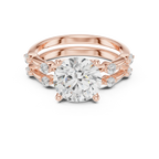 2.86 CT VS Round Cut White Gold Diamond Engagement Ring