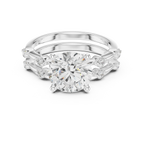 2.86 CT VS Round Cut White Gold Diamond Engagement Ring