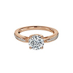 Eagle Claw Round Diamond Engagement Ring