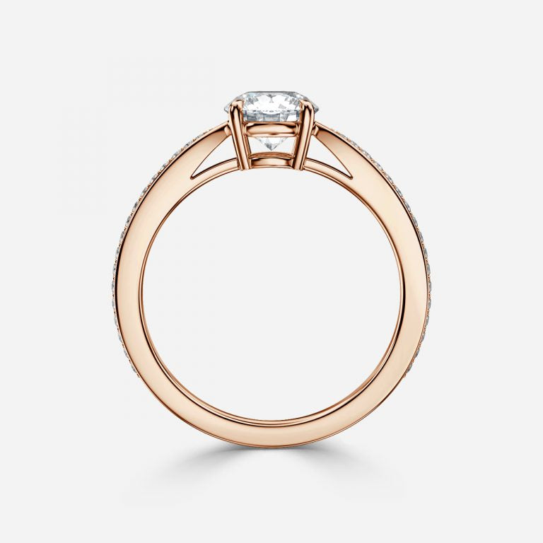 Eagle Claw Round Diamond Engagement Ring