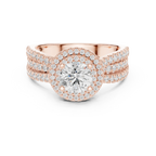 Women's VVS Diamond 10K Gold Engagement Ring