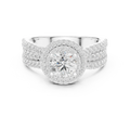 Women's VVS Diamond 10K Gold Engagement Ring