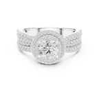 Women's VVS Diamond 10K Gold Engagement Ring