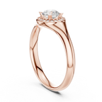 Brilliant Round Moissanite Halo Engagement Ring - VVS Quality