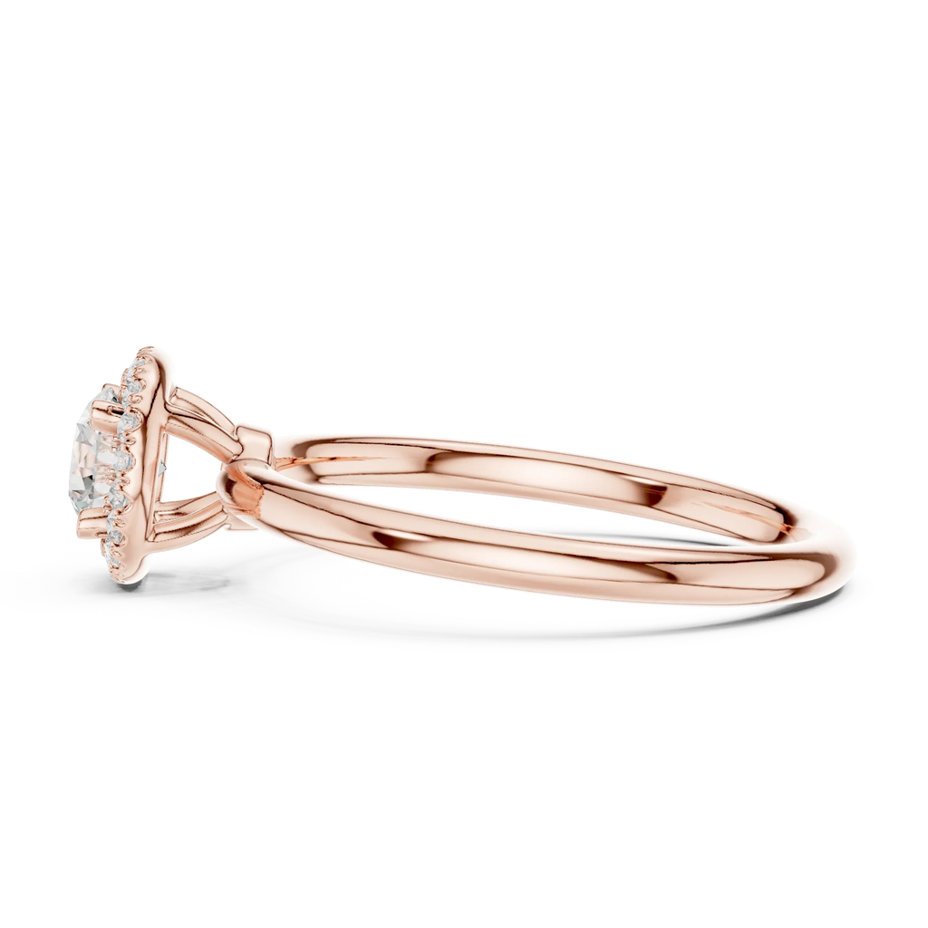 Round Cut D Color Engagement Ring
