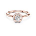 Round Cut D Color Engagement Ring