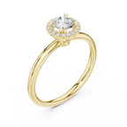 Round Cut D Color Engagement Ring