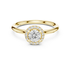 Round Cut D Color Engagement Ring