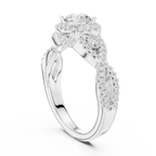 Classic Rose Gold Lab Grown Diamond engagement ring with 10K Gold