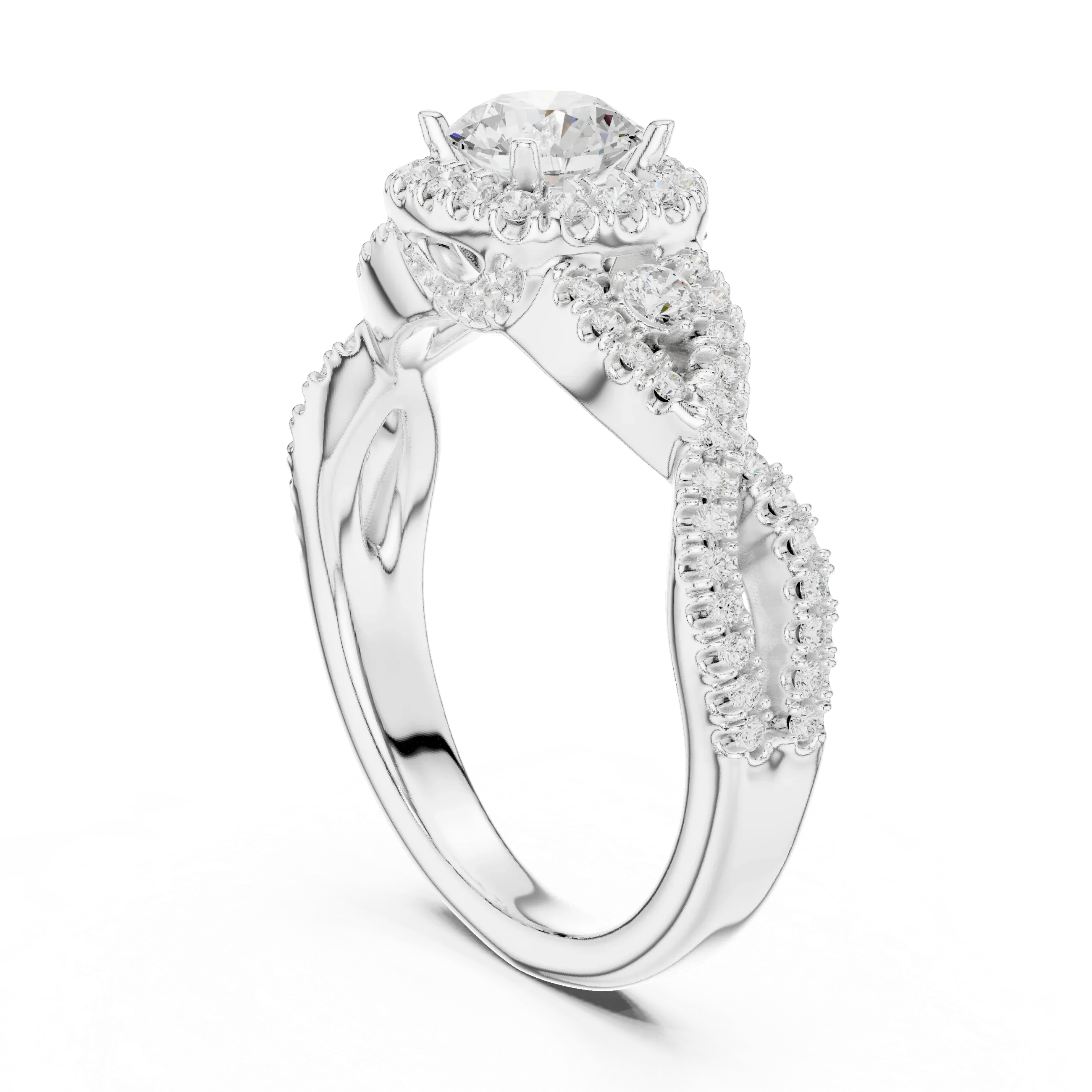 Classic Rose Gold Lab Grown Diamond engagement ring with 10K Gold