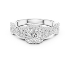 Classic Rose Gold Lab Grown Diamond engagement ring with 10K Gold