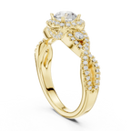 Classic Rose Gold Lab Grown Diamond engagement ring with 10K Gold