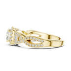 Classic Rose Gold Lab Grown Diamond engagement ring with 10K Gold