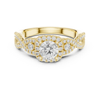 Classic Rose Gold Lab Grown Diamond engagement ring with 10K Gold