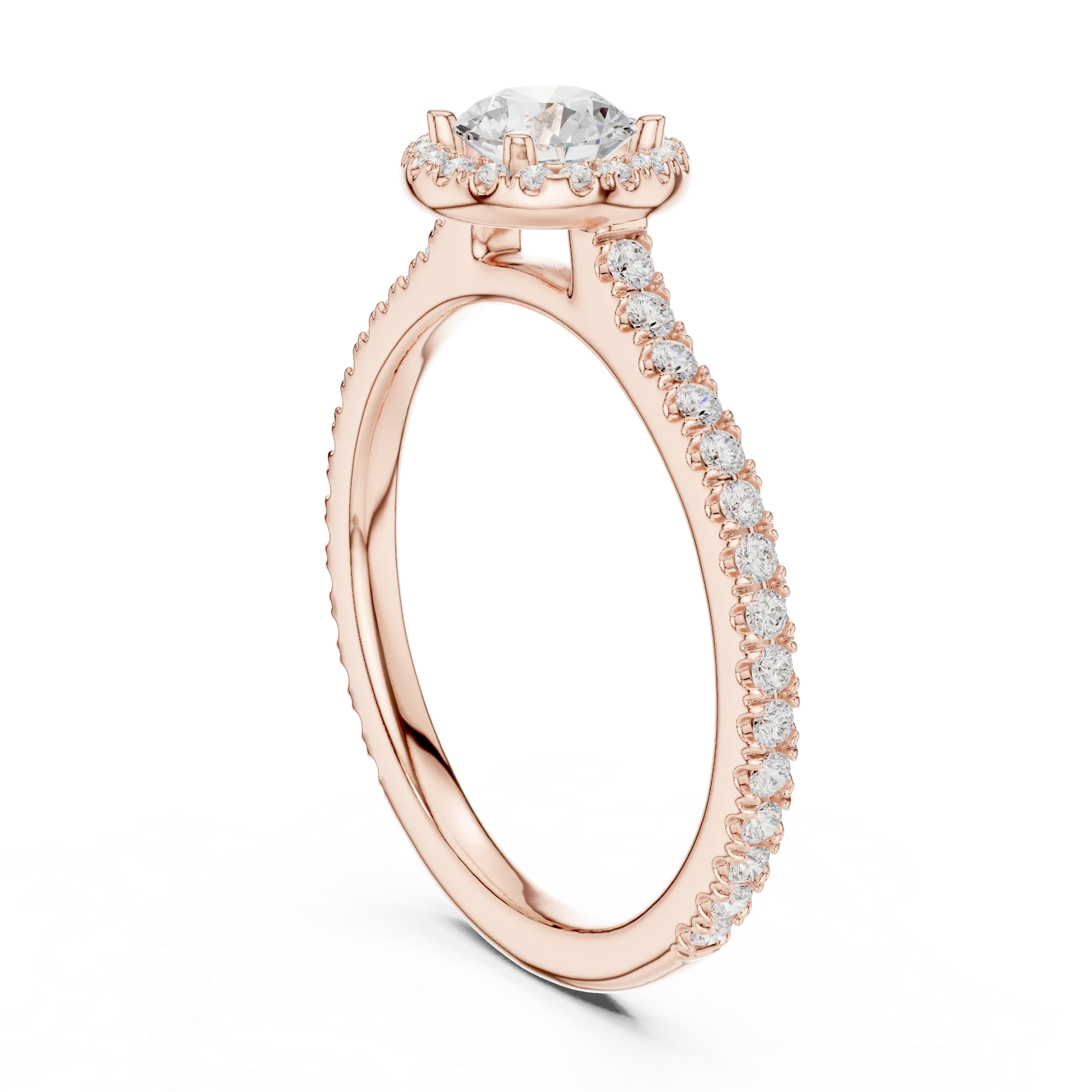 Massive Round Cut Moissanite Double Halo Statement Ring