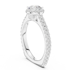 Round Moissanite Solitaire Engagement Ring D Color VVS1