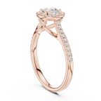 Lab Grown Round Diamond Wedding Ring E Color VVS