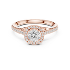 Lab Grown Round Diamond Wedding Ring E Color VVS