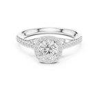 Lab Grown Round Diamond Wedding Ring E Color VVS