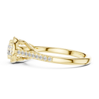 Lab Grown Round Diamond Wedding Ring E Color VVS
